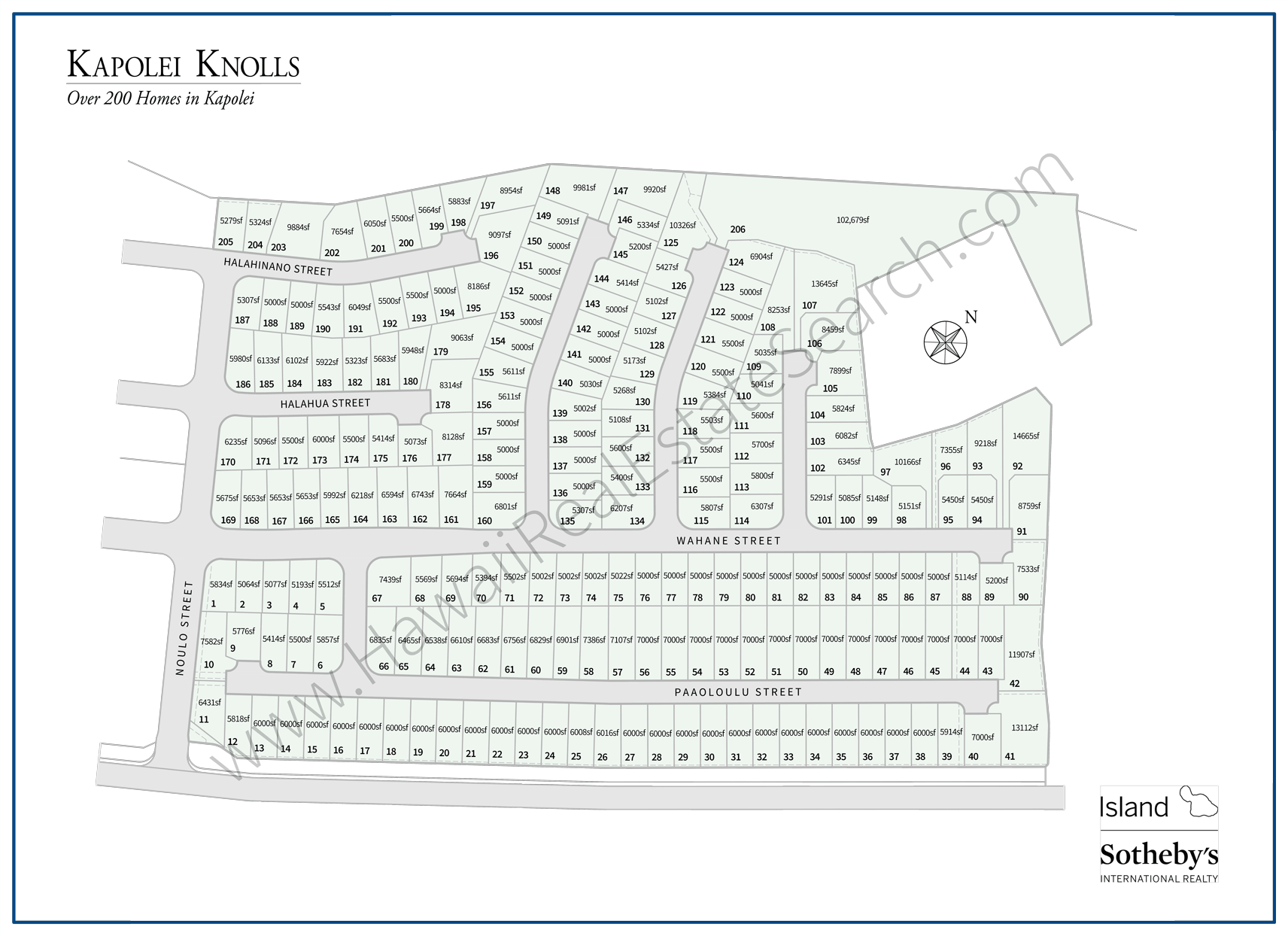 Kapolei Knolls Map